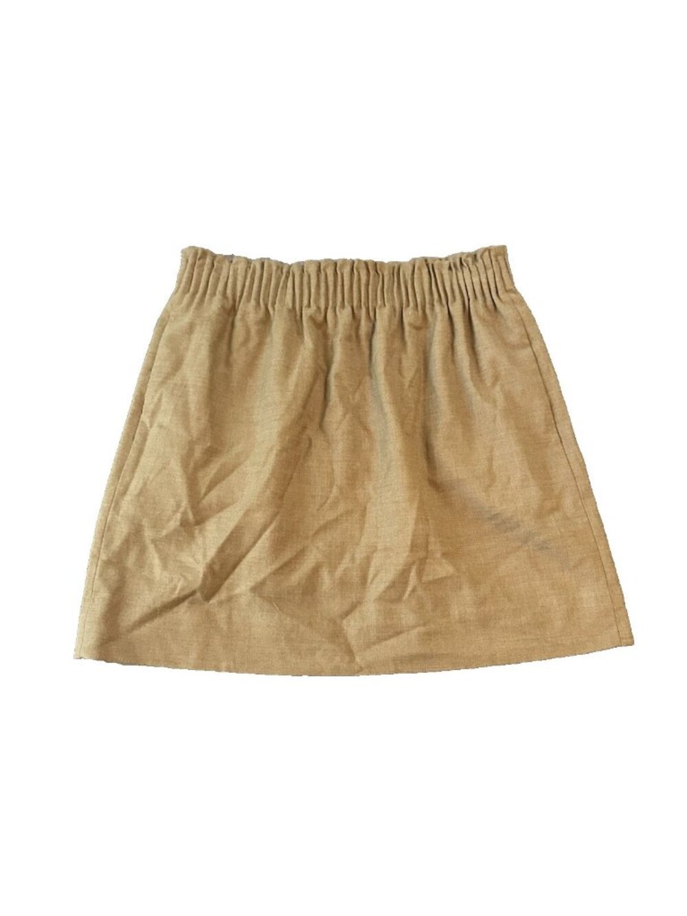 J. Crew Wool Blend Brown‎ Womens Mini Skirt 6 Tan Camel Career Casual Heritage